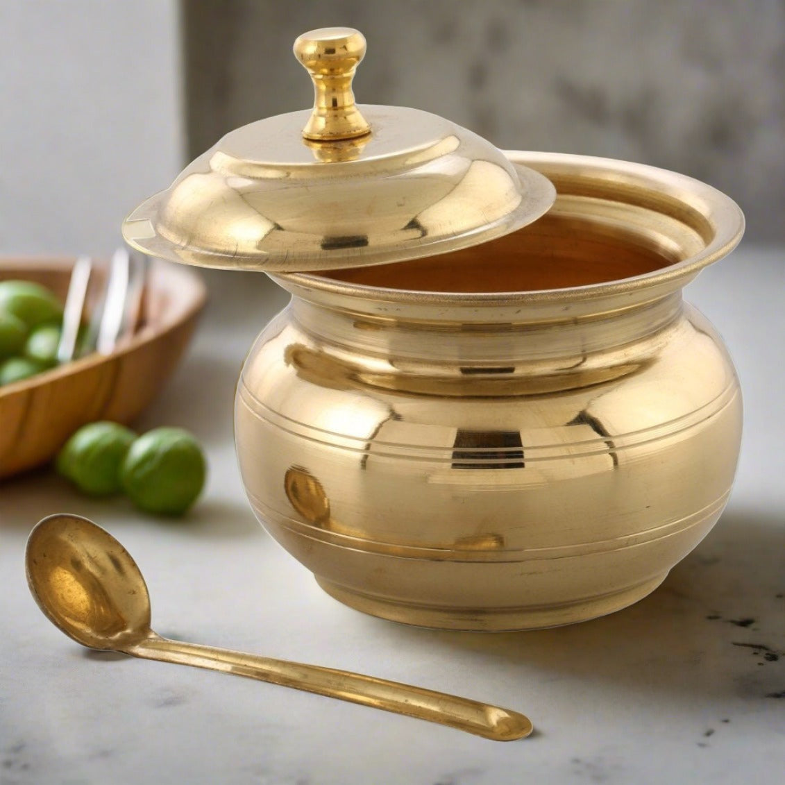 SAMA Homes - brass ghee pot