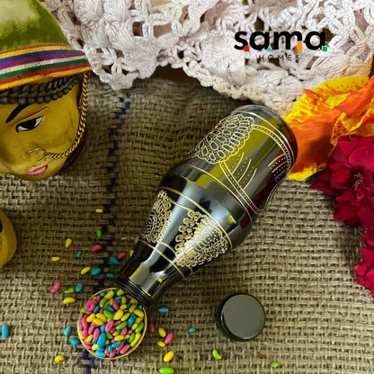 Brass Mukhwas Bottle - Sama Homes