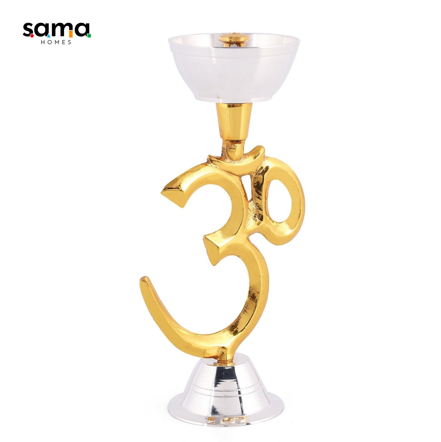 SAMA Homes - brass om oil lamp deepak