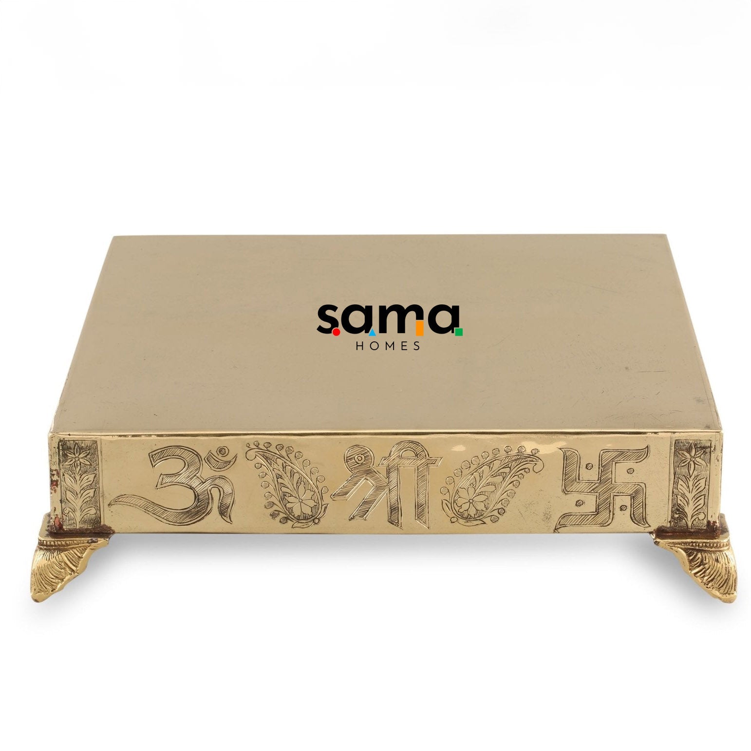 SAMA Homes - brass pooja chowki