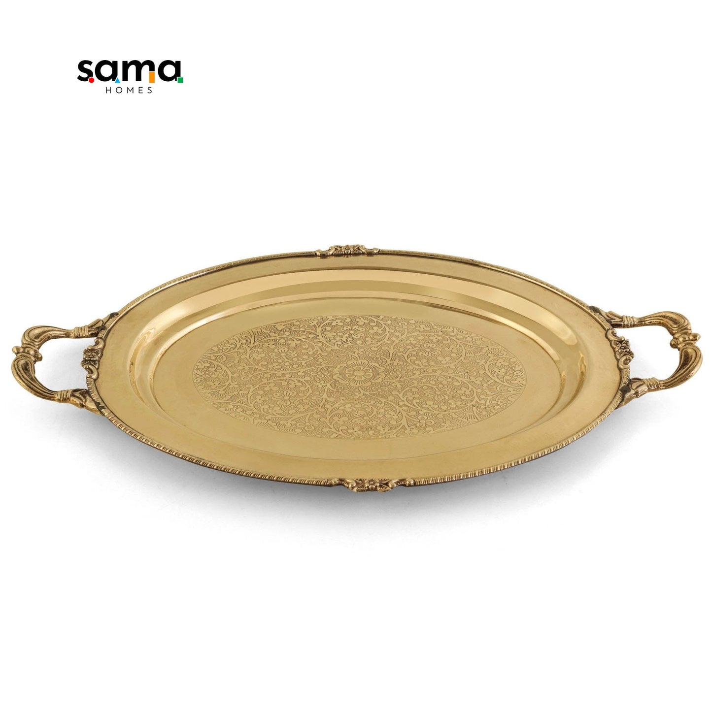 SAMA Homes - brass serving tray