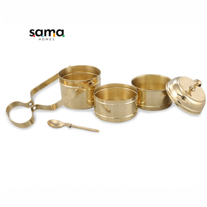 SAMA Homes - brass tiffin with tincoated