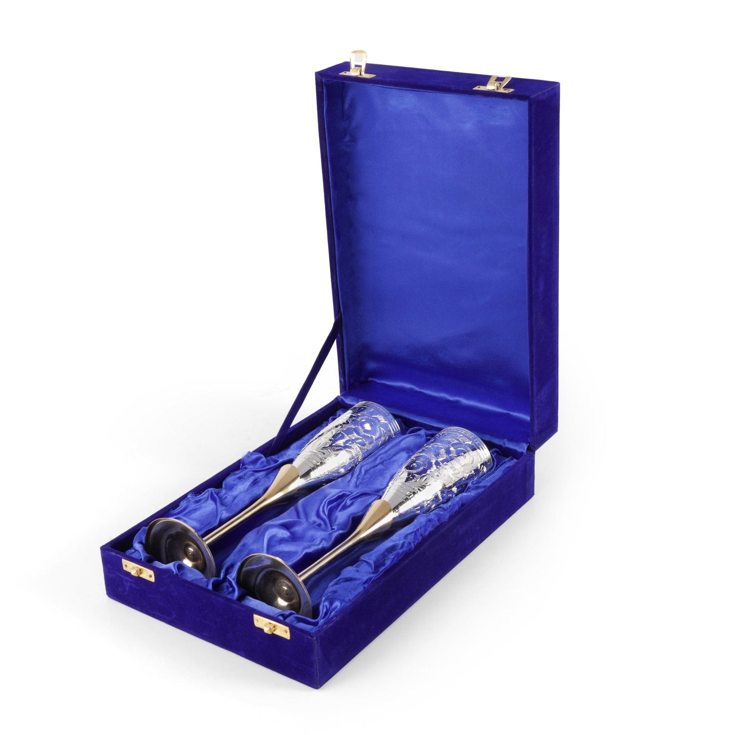 Brass Wine / Champagne Glasses Set of 2 - Sama Homes