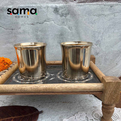 SAMA Homes - bronze kansa glasses in glossy finish