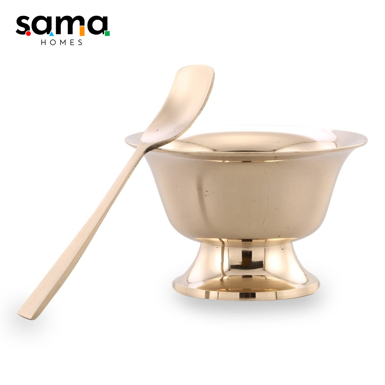 SAMA Homes - bronze kansa rasgulla bowl