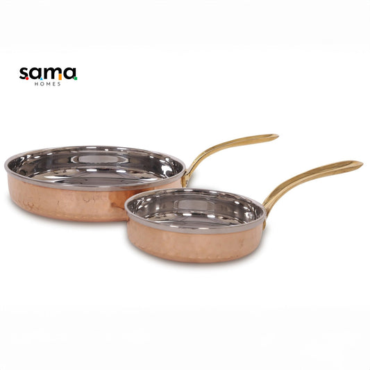 SAMA Homes - brass cup saucer set of 2
