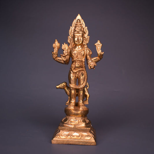 SAMA Homes - bhairavar panchaloha idol 6 inches