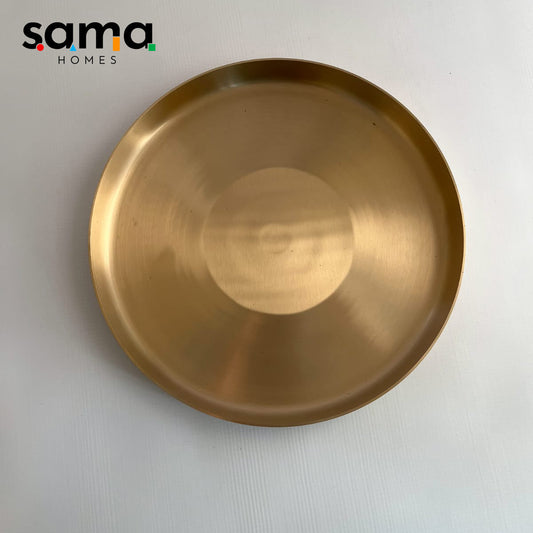 SAMA Homes - knasa bronze thaali matte finish glossy finish