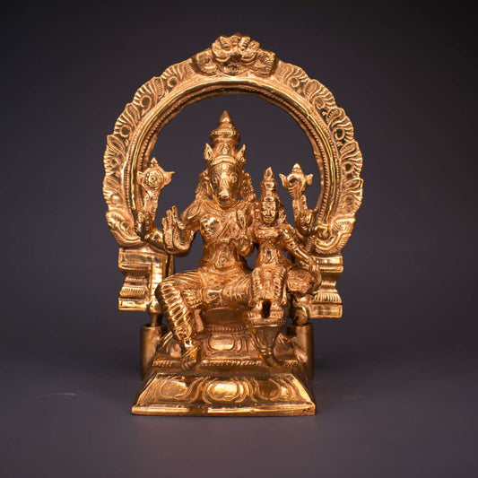 SAMA Homes - lakshmi hayagrivar with arch panchaloha idol