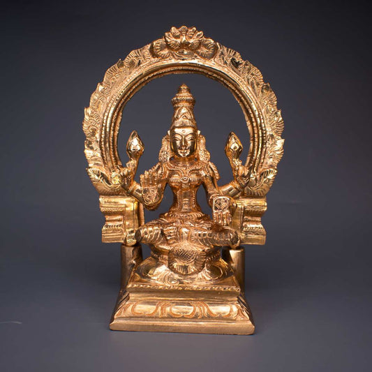SAMA Homes - lakshmi with arch panchaloha idol