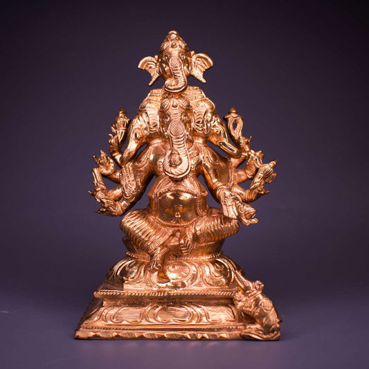 SAMA Homes - panchamukhi ganesha panchaloha idol 6 inches