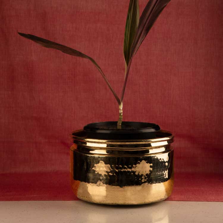 sama homes brass planters flower pot - Image 3