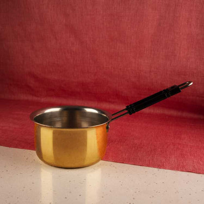 sama homes brass saucepan