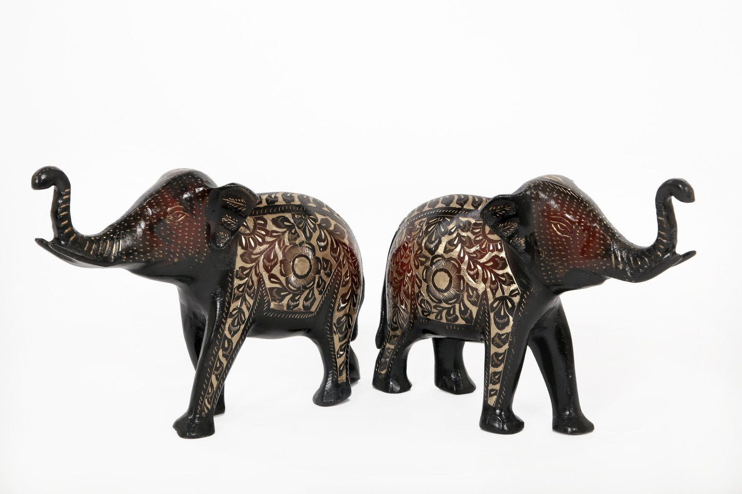 SAMA Homes - set of 2 brass elephant