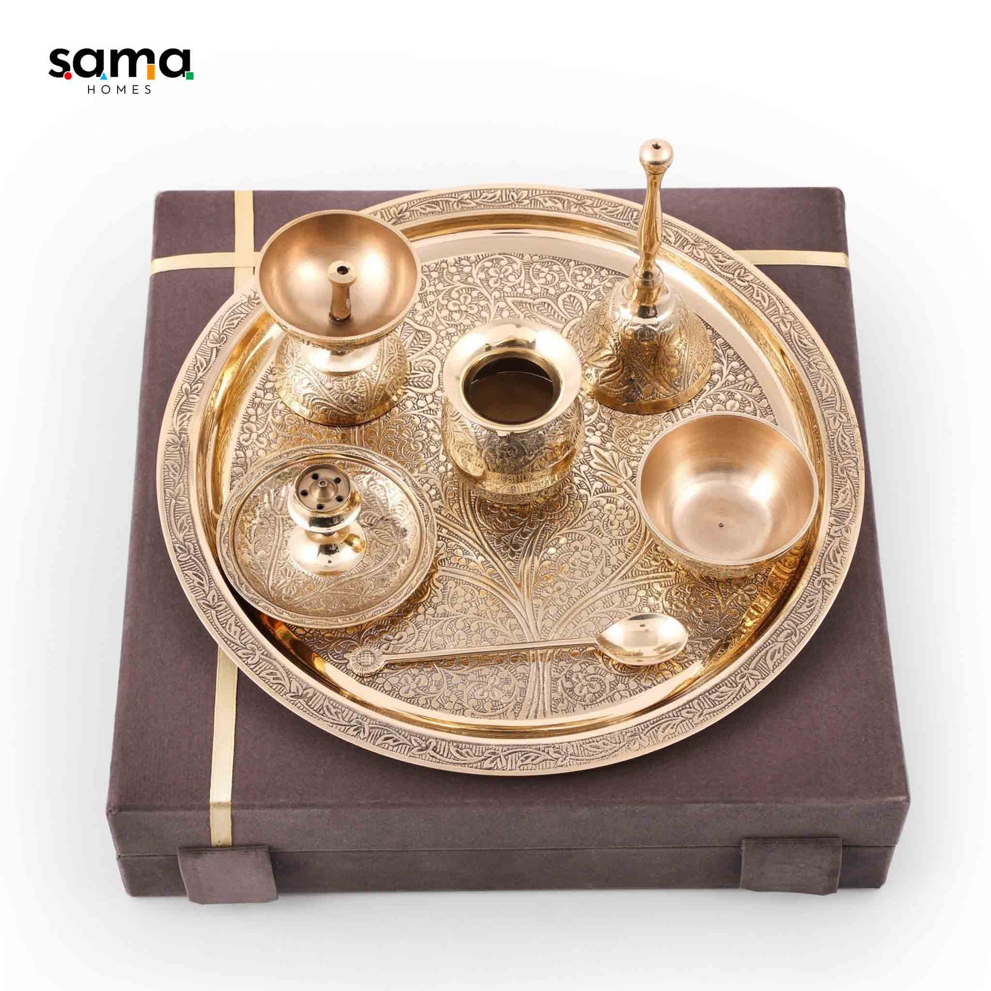SAMA Homes - simple polish pooja set