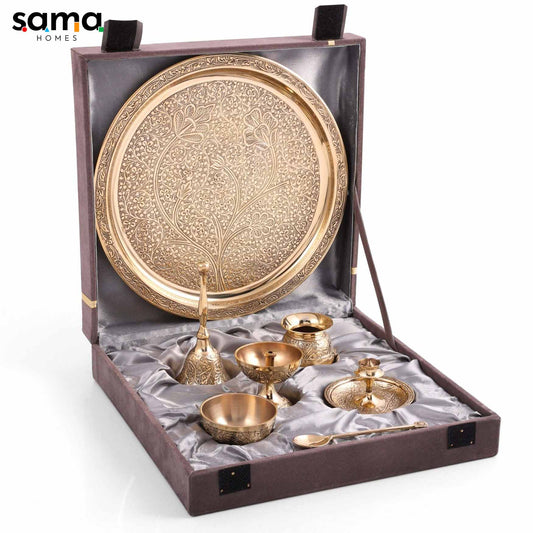 SAMA Homes - simple polish pooja set